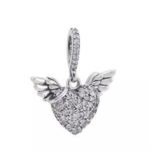 WINGED HEART CHARM 925SS